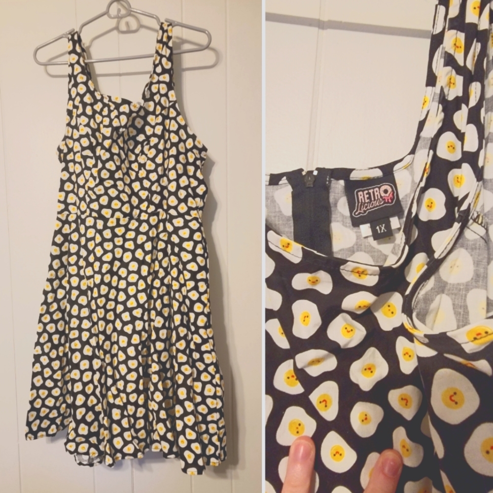 Retrolicious A-line Egg Dress with Pockets - Size 1XL